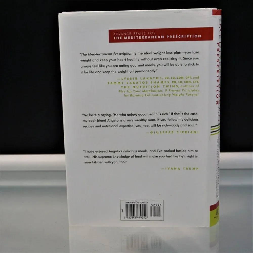 The Mediterranean Prescription Meal Plans Recipes to Help You Stay Slim 2006 HC